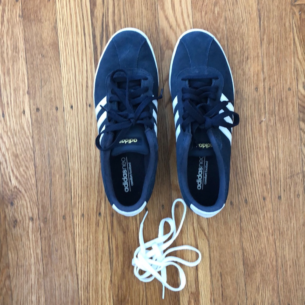 Adidas navy low tops 9